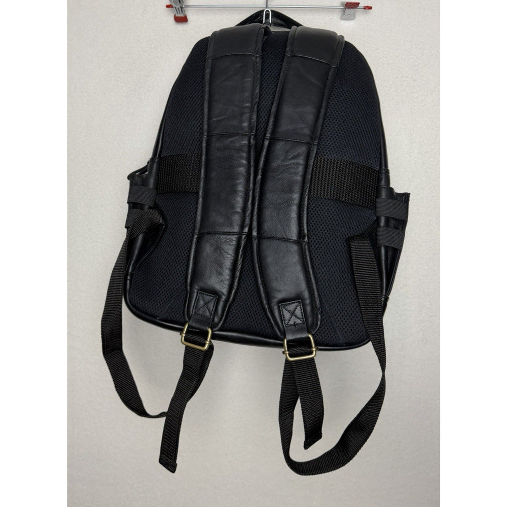 Philadelphia Phillies MLB Black Genuine Leather Backpack Team Logo Laptop Sleeve - Picture 3 of 8